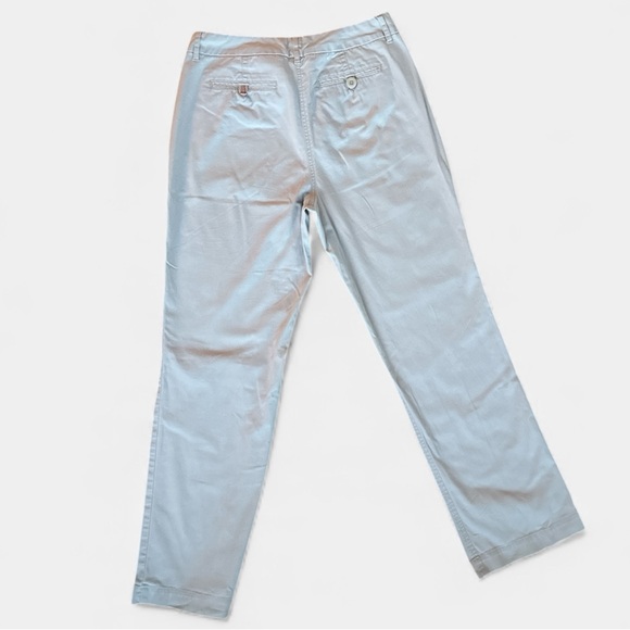Talbots Gray/Off-White Cotton Chinos - Picture 4 of 10